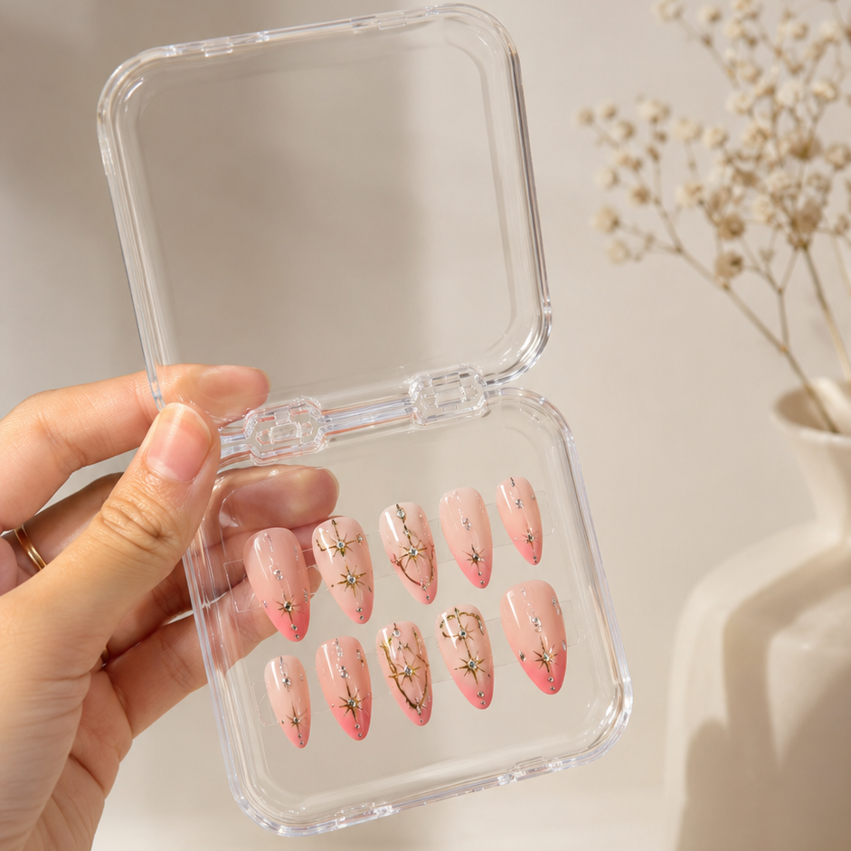 Blush Star Glam Press-on