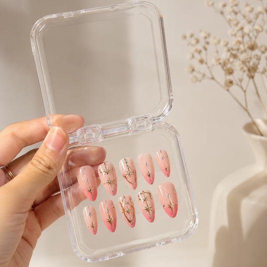 Blush Star Glam Press-on