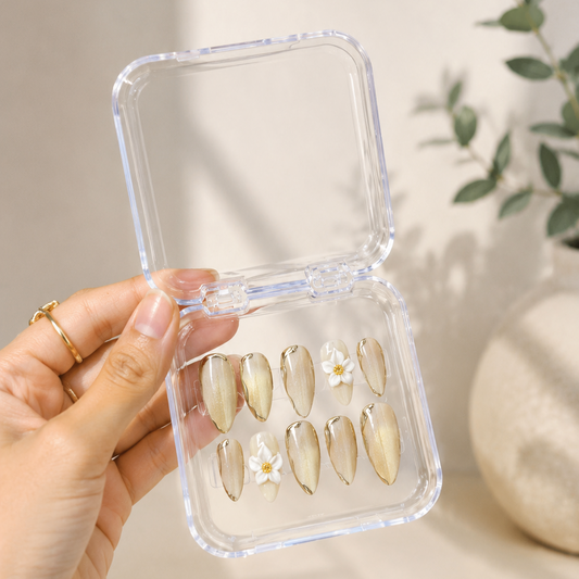 Golden Pearl Bloom Press-on
